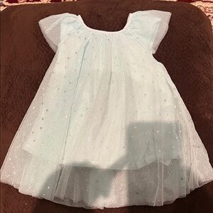 The Children's Place Light Aqua Baby Bodysuit with Pink Size Label